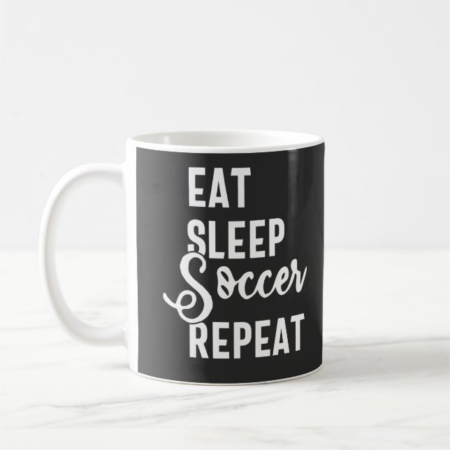Mug mangez sommeil soccer répéter (Gauche)