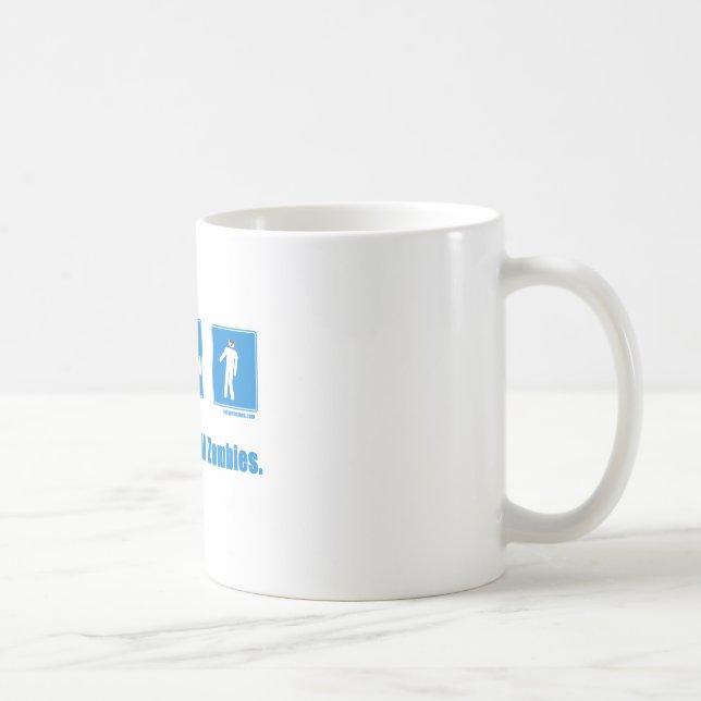 Mug Mangez. Sommeil. Zombis de mise à mort (Droite)
