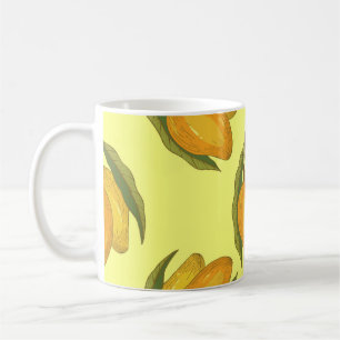 Mug Mango vintage : Motif Tropical Dessiné À La Main.
