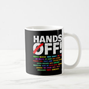 Mug Manifestation Mains Off Pour Les Femmes Hommes