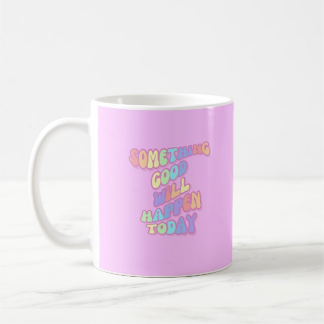 Mug Manifestation, Rose, Preppy, Bonnes choses (Gauche)