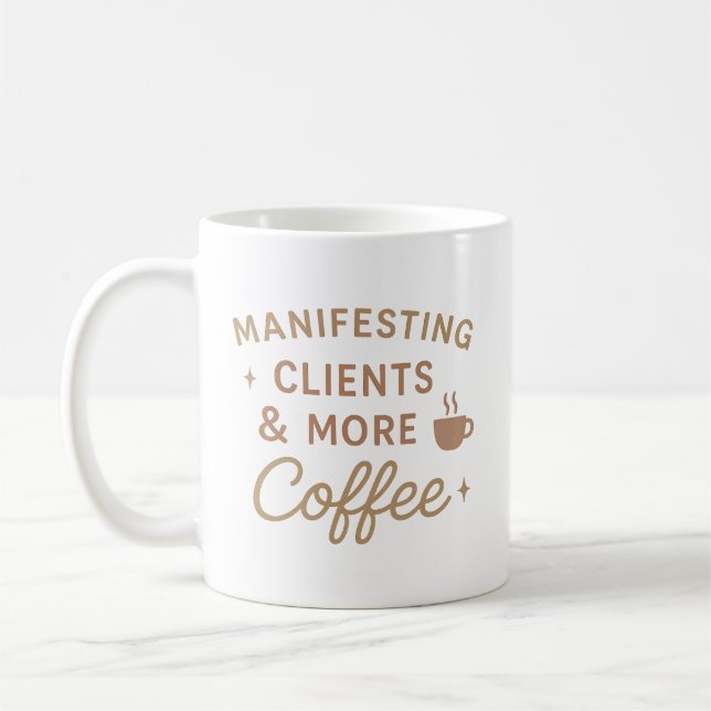 Mug Manifester les clients et plus de café (Gauche)
