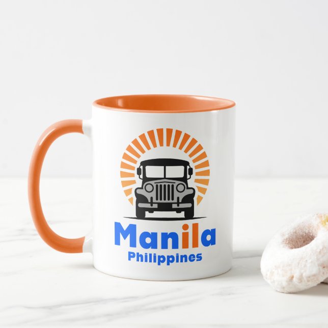 Mug Manille Philippines Asie du Sud-Est (Avec donut)