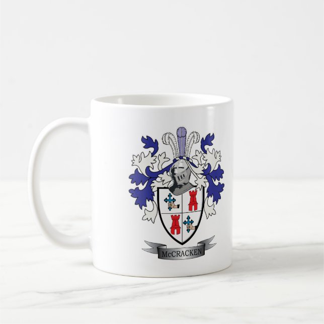 Mug Manteau de crête de famille de McCracken des bras (Gauche)