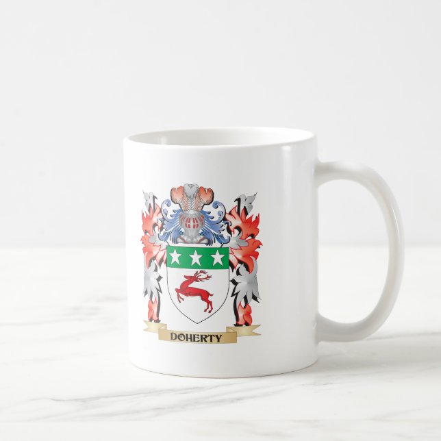Mug Manteau de Doherty des bras - crête de famille (Droite)