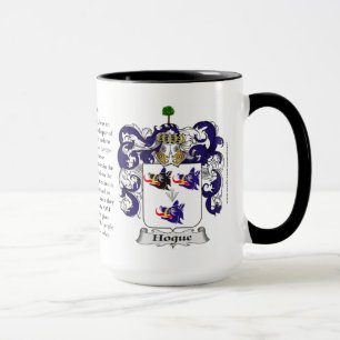 Mug Manteau de famille de Hogue des bras