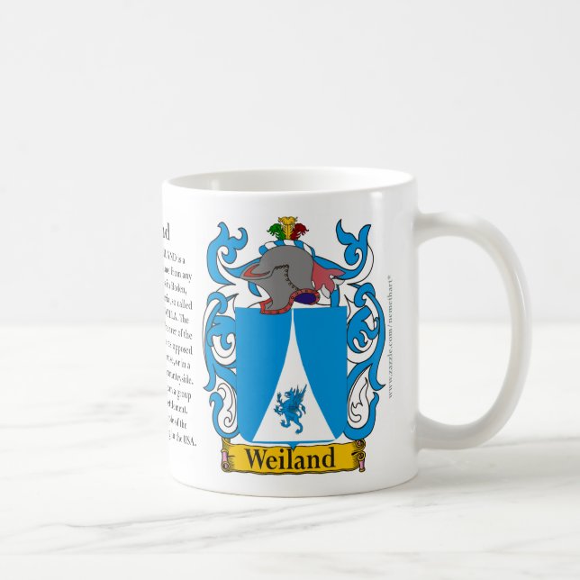 Mug Manteau de famille de Weiland des bras et la (Droite)