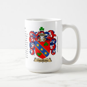 Mug Manteau de famille d'Ouellette des bras