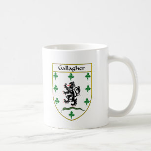 Mug Manteau de Gallagher des bras/de crête de famille