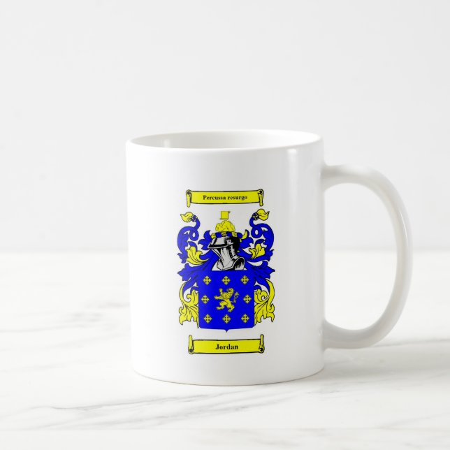 Mug Manteau de la Jordanie des bras (anglais) (Droite)