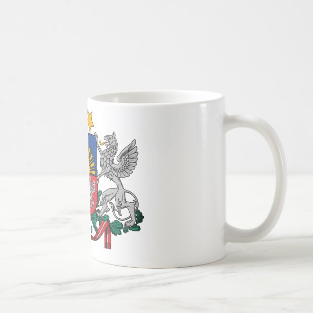 Mug Manteau de la Lettonie des bras (Droite)