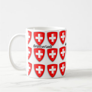 Mug Manteau de la Suisse de souvenir suisse des textes