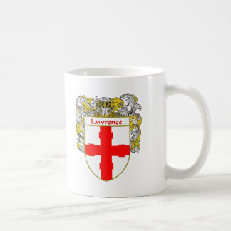 Mug Manteau de Lawrence des bras/de crête de famille