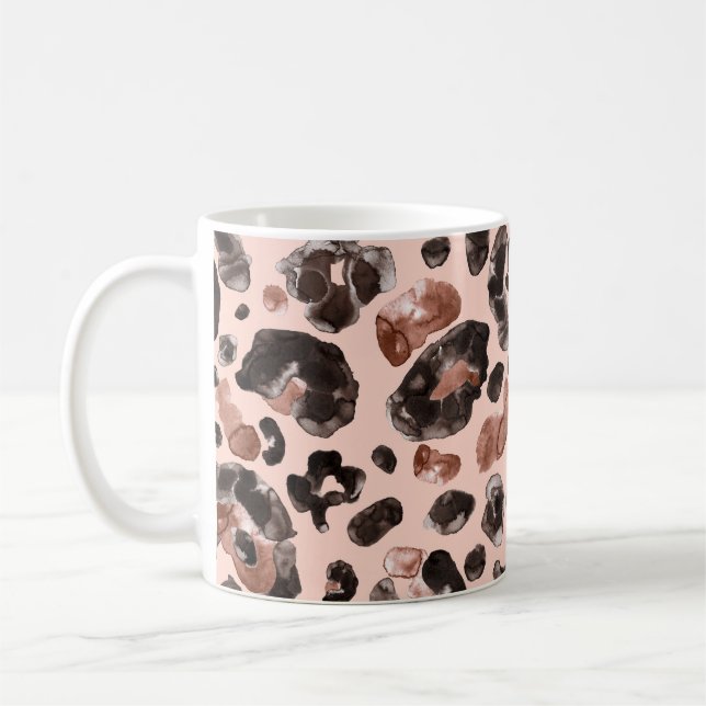 Mug Manteau de léopard, peau d'animal sans couture mot (Gauche)
