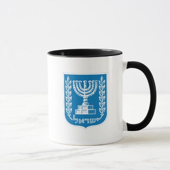 Mug Manteau de l'Israël des bras (Droite)