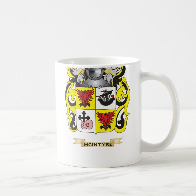 Mug Manteau de McIntyre des bras (crête de famille) (Droite)