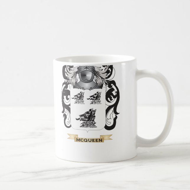 Mug Manteau de McQueen des bras (crête de famille) (Droite)