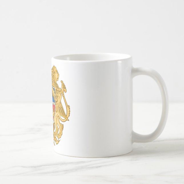 Mug Manteau des bras de l'Arménie - emblème arménien (Droite)