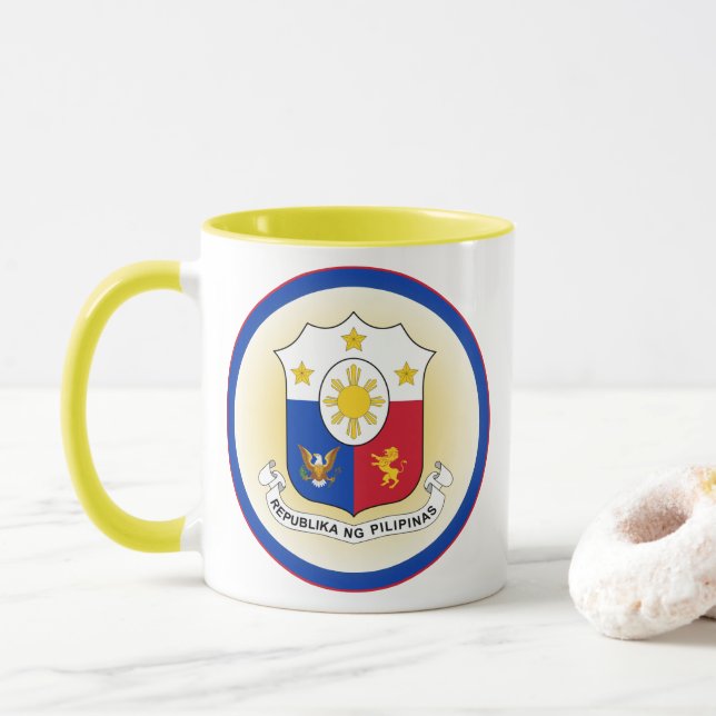 Mug Manteau des Philippines forme de cercle (Avec donut)