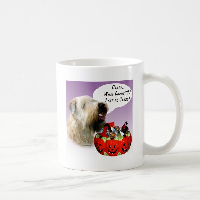 Mug Manteau doux à roulettes Terrier Halloween Candy (Droite)