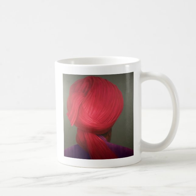 Mug Manteau rouge de pourpre de turban (Droite)