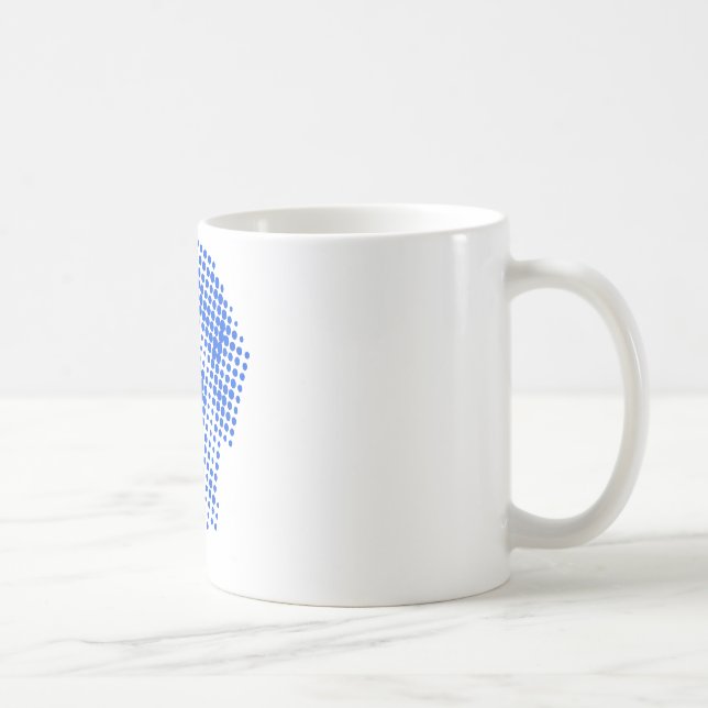 Mug Manteldogge abstrait (Droite)