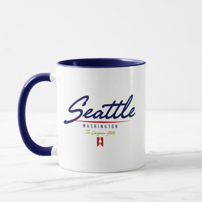 Mug Manuscrit de Seattle (Gauche)