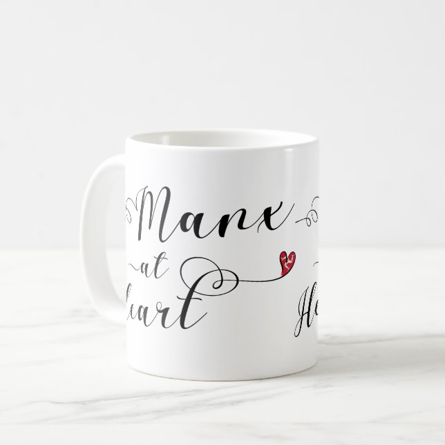 Mug Manx au coeur de la coquille, île de l'homme (Devant gauche)