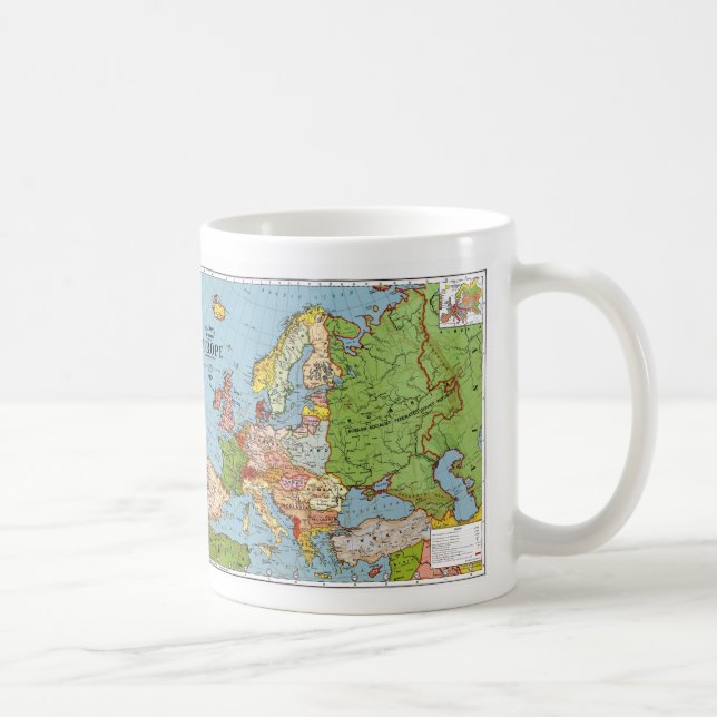 Mug Map_of_Europe, _1923b (Droite)