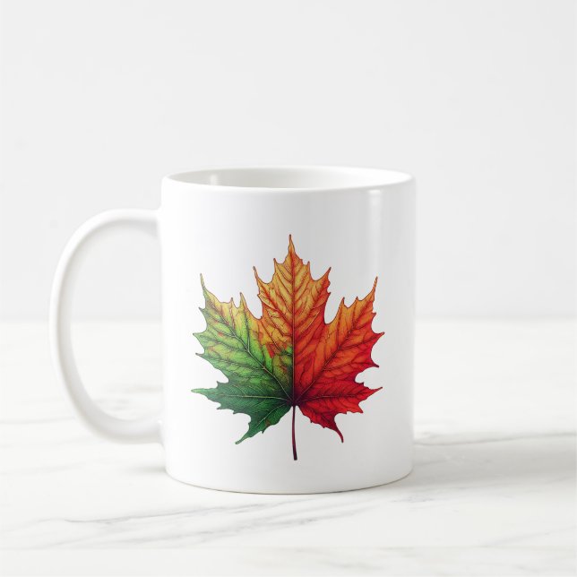 Mug Maple Fall Leaf Classic Ceramic (Gauche)
