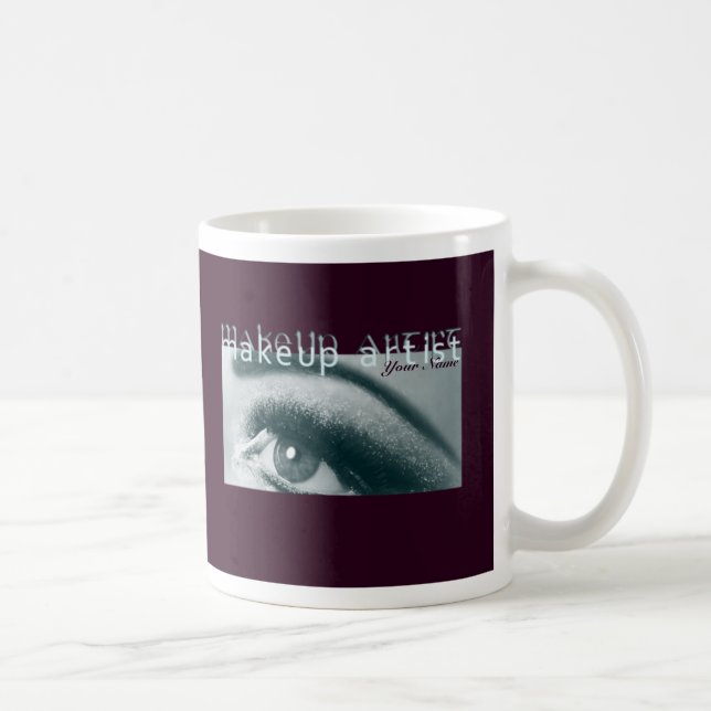 Mug Maquillage Artiste 1 - Mug, Coupe (Droite)