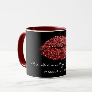 Mug Maquillage Artiste Beauté Kiss Lip Bordeaux Parti