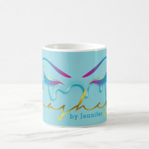 Mug Maquillage Artiste Eyelash Lashes Déchets de peint