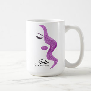 Mug Maquillage avec effet parties scintillant