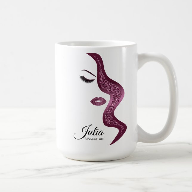 Mug Maquillage avec effet parties scintillant (Droite)