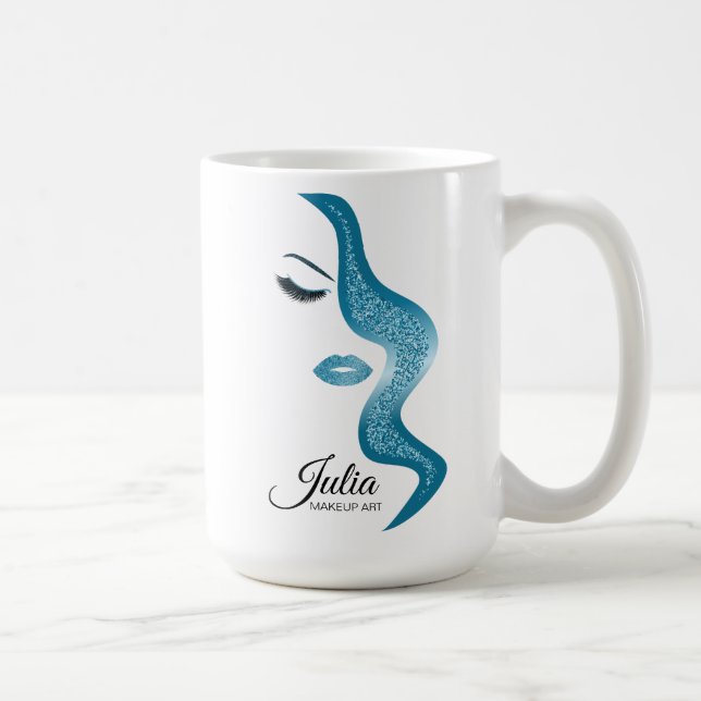 Mug Maquillage avec effet parties scintillant (Droite)