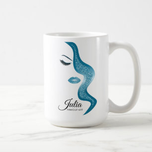Mug Maquillage avec l'effet de parties scintillantes