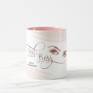 Mug Maquillage de la tête de trait Les yeux d'Eyebrow
