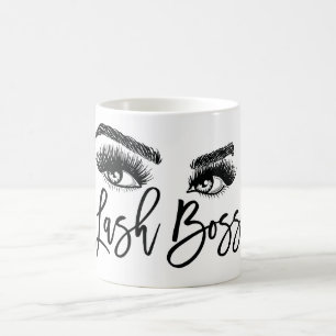 Mug Maquillage de la tête de trait Les yeux d'Eyebrow