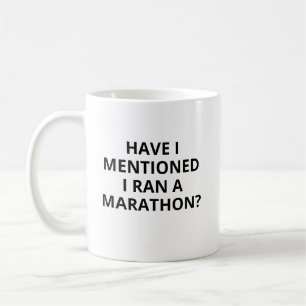 Mug Marathon Drôle, Mug Personnalisé, Ai-je Menti