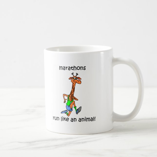 Mug Marathon mignon et drôle (Droite)