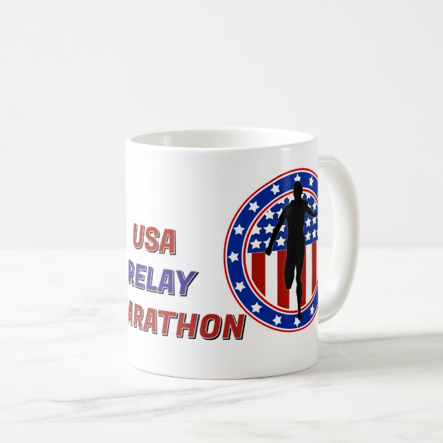 Mug Marathon / Relais Patriotique USA (Devant droit)