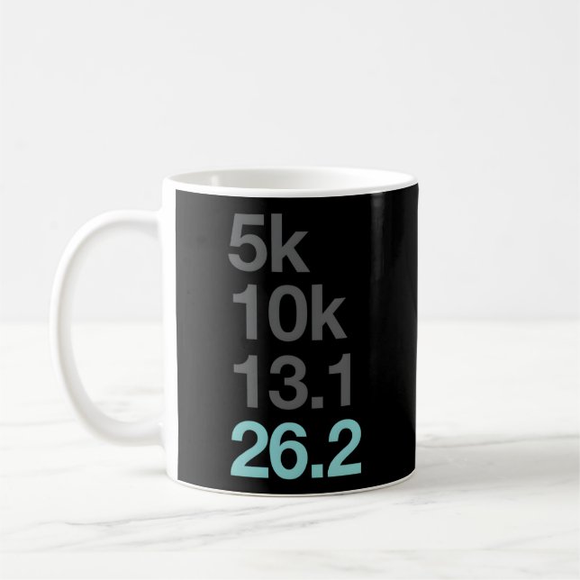 Mug Marathon Runners 5K 10K 131 262 Marathoner (Gauche)