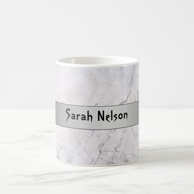 Mug Marbre blanc-gris doux (Centre)
