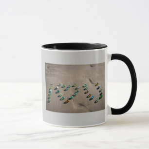 Mug Marbre en verre de mer en abondance