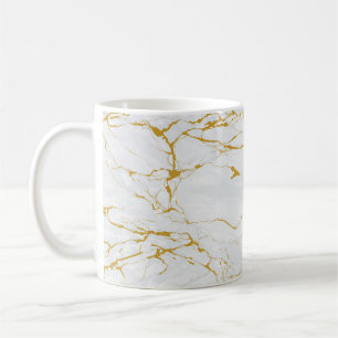 Mug Marbre Golden Texture Motif sans couture