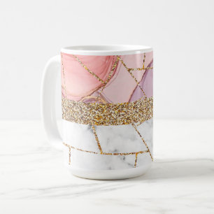 Mug Marbre Intérieur de Luxe Pierre Pailleté