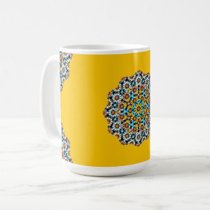 Mug Marbre jaune et turquise Mosaïque marocaine