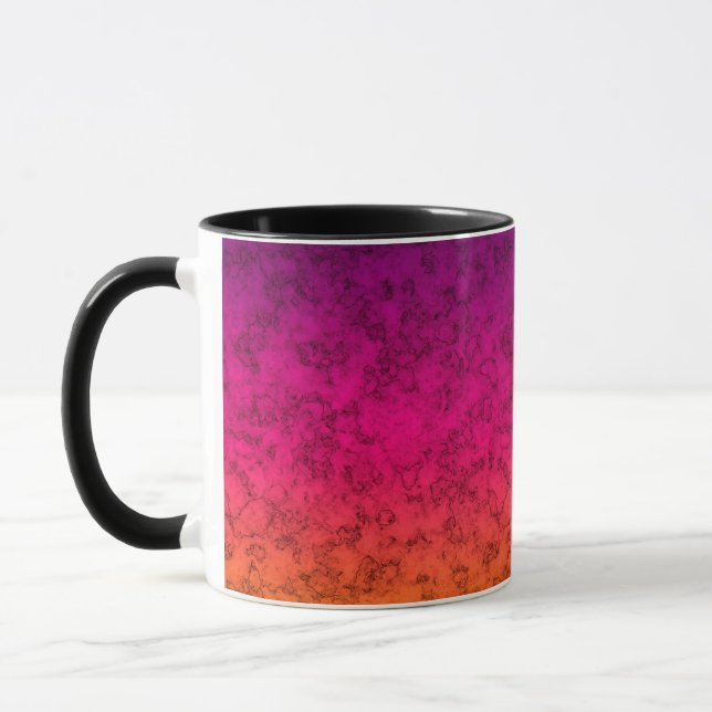 Mug Marbre ornemental sans couture dégradé rose violet (Gauche)