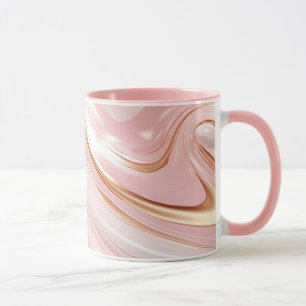 Mug Marbre rose et or